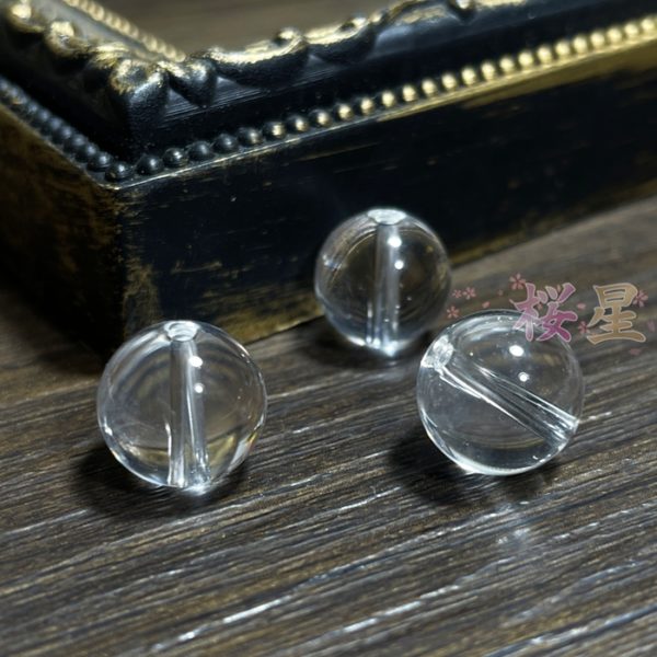 水晶 AAA（3A） 10mm丸玉 穴あり １粒売り バラ売り 天然石 パワーストーン